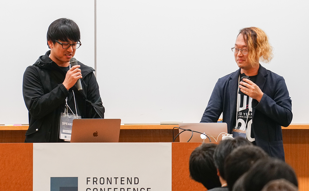 写真：スピーカーのお二人がトークしている様子